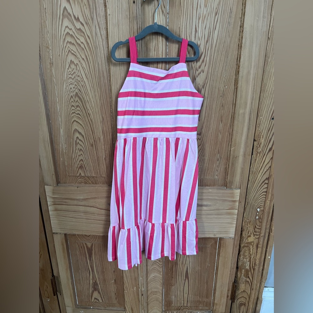 NWT Zara Pink Striped Kids Dress